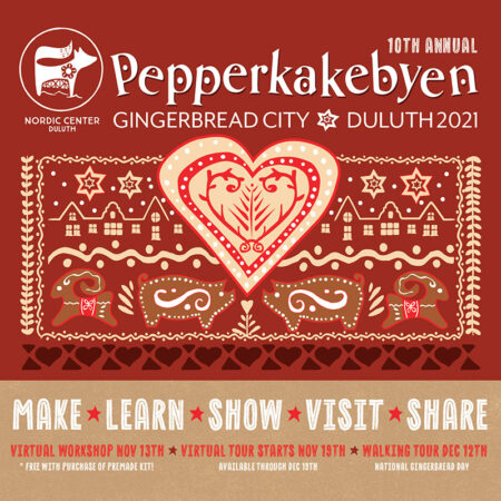 Pepperkakebyen 2021 at the Nordic Center in Duluth MN