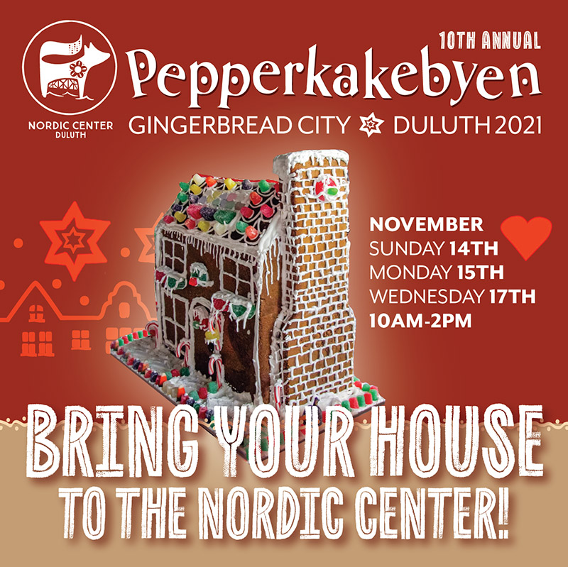 Pepperkakebyen 2021 at the Nordic Center in Duluth MN