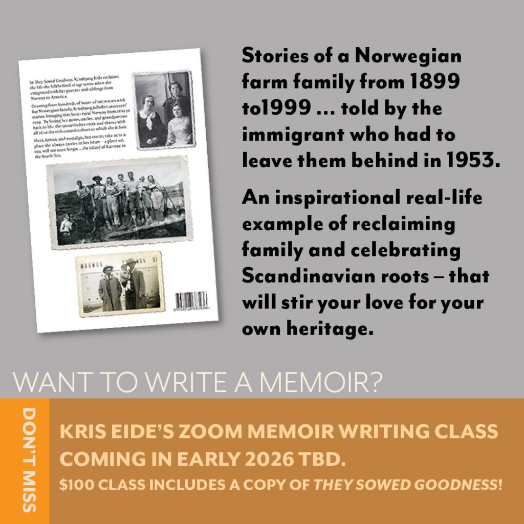 Kristbjørg Eide's 'They Sowed Goodness' book launch at the Nordic Center in Duluth, MN - September 20, 2025